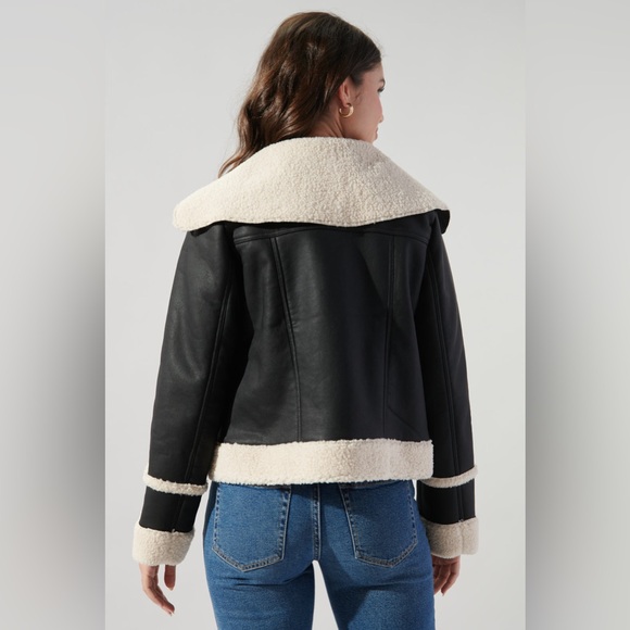 Embers Leather Sheepskin Jacket - Picture 5 of 9